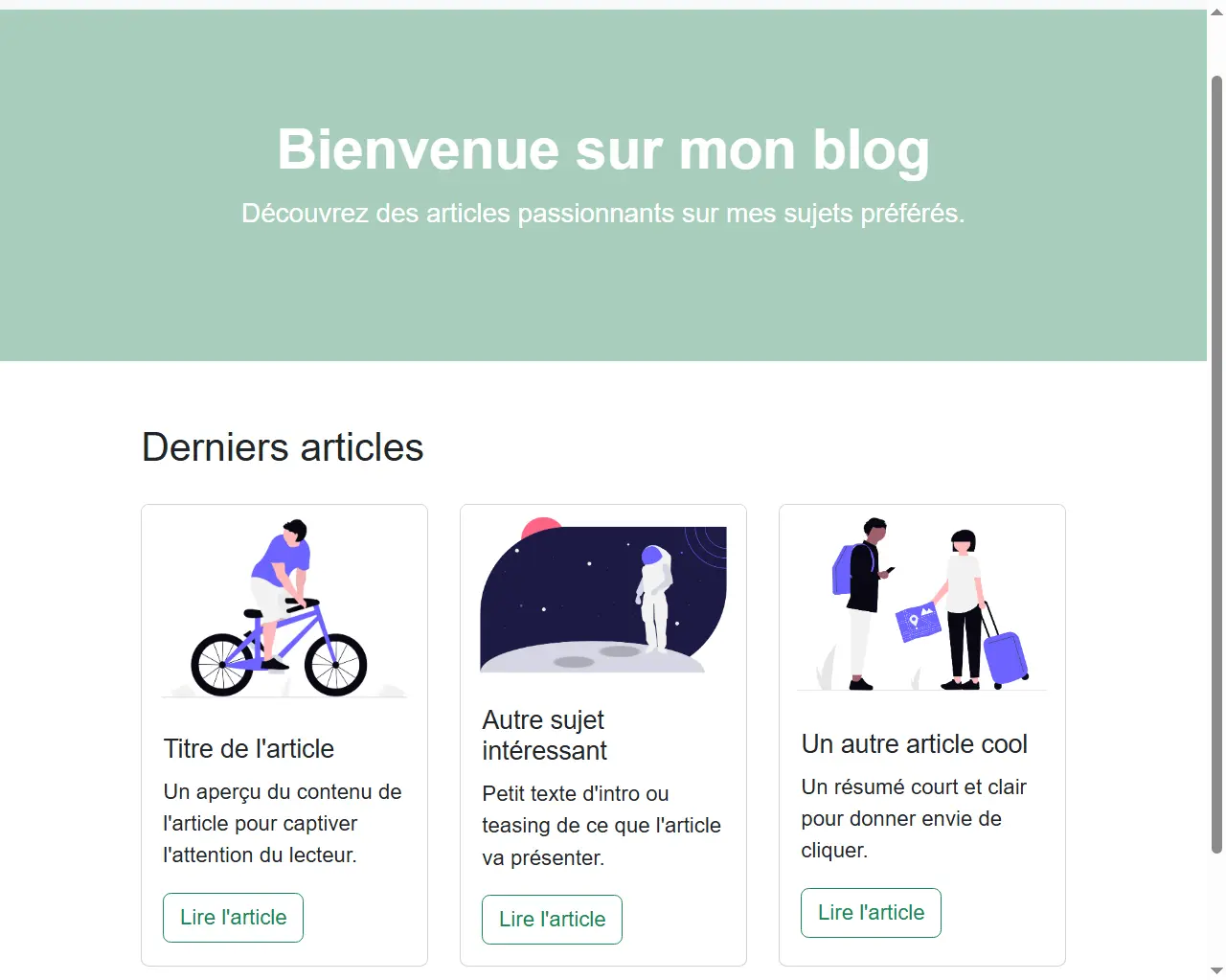 Blog simple et moins cher
